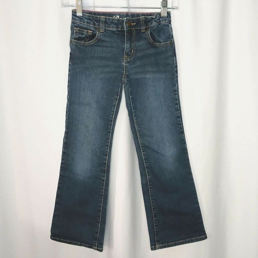 Crazy 8 Bootcut Jeans Denim Pants Classic Stretch Adjustable Waist Youth Girls 8